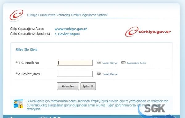 E devlet şifresiyle ssk sorgulama